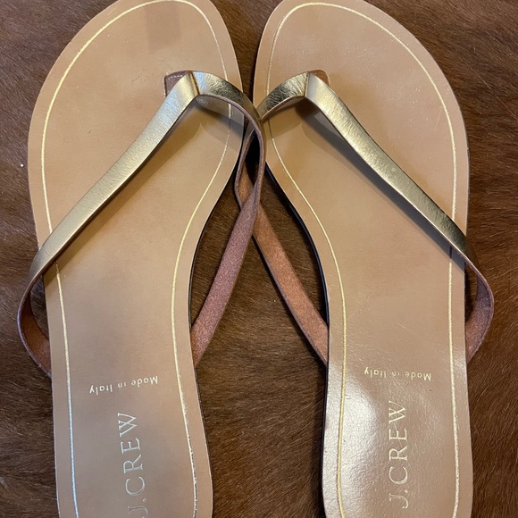 Jcrew gold sandal
